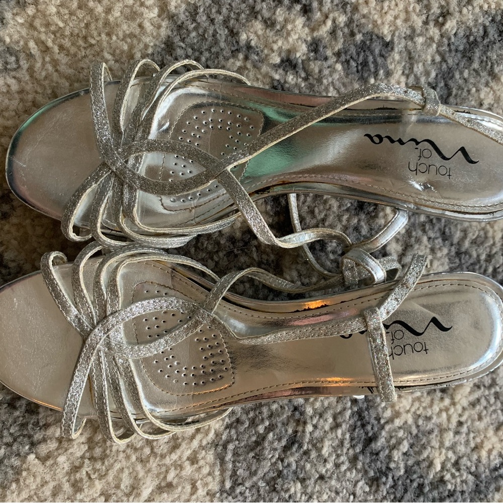 Touch of Nina Glittering Silver Heels